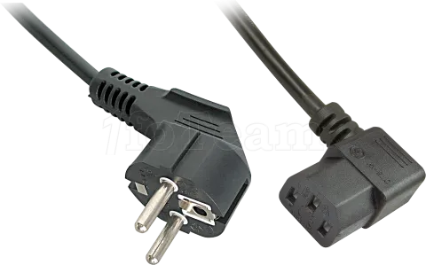 Photo de Cable d'Alimentation Lindy coudé 2m (Noir)