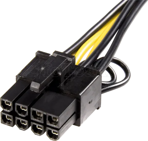 Photo de Cable d'Alimentation Startech PCIe 6 vers 8 broches 15cm (Noir)