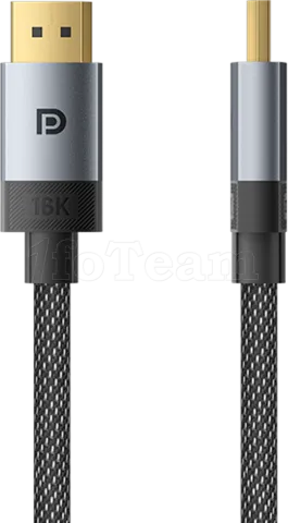 Photo de Cable DisplayPort 2.1 Vention M/M 5m (Gris)