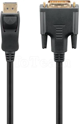 Photo de Câble DisplayPort vers DVI-D Goobay 2m M/M (Noir)