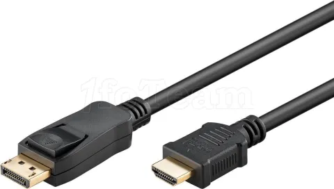 Photo de Câble DisplayPort vers HDMI Goobay 5m M/M (Noir)
