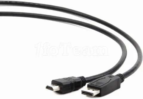 Photo de Cable DisplayPort vers HDMI M/M Cablexpert 1.8m (Noir)