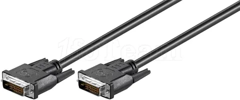 Photo de Cable DVI-D Goobay 1,80m M/M (Noir)