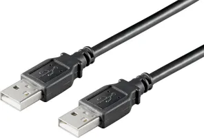 Photo de Cable Goobay USB 2.0 type A - A M/M 1,80m (Noir)
