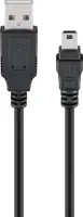 Photo de Cable Goobay USB 2.0 type A - Mini B M/M 3m (Noir)
