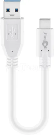 Photo de Cable Goobay USB 3.0 type A - C M/M 20cm (Blanc)