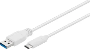 Photo de Cable Goobay USB 3.0 Type C - A 1m MM (Blanc)