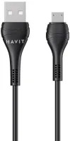 Photo de Câble Havit CB706 USB-A vers Micro-USB 1m M/M 26W (Noir)