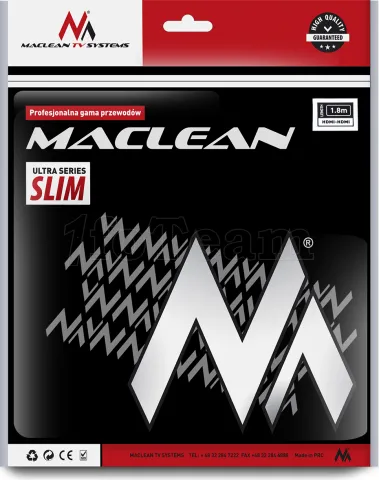 Photo de Cable HDMI 1.4 Maclean 1,8m M/M (Noir)