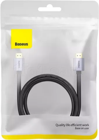 Photo de Câble HDMI 2.0 Baseus 2m M/M (Gris/Noir)