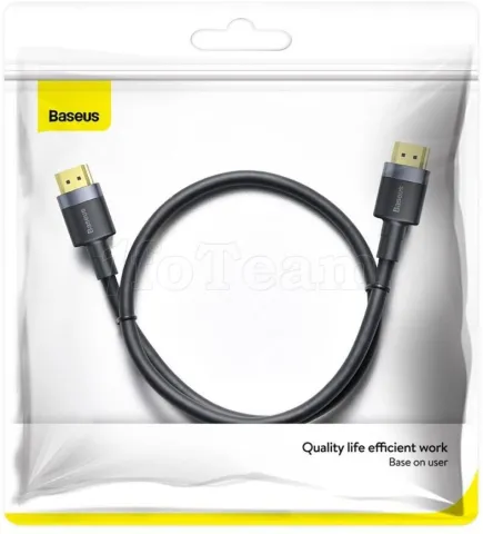 Photo de Câble HDMI 2.0 Baseus Cafule 1m M/M (Gris/Noir)