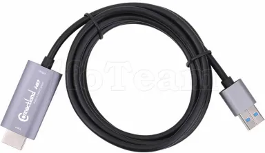 Photo de Câble HDMI 2.0 Connectland vers USB-A 2m M/M (Argent)