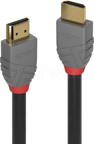 Photo de Cable HDMI 2.0 Lindy M/M 0.3m (Noir/Gris)