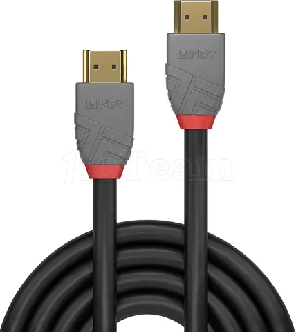 Photo de Cable HDMI 2.0 Lindy M/M 0.3m (Noir/Gris)