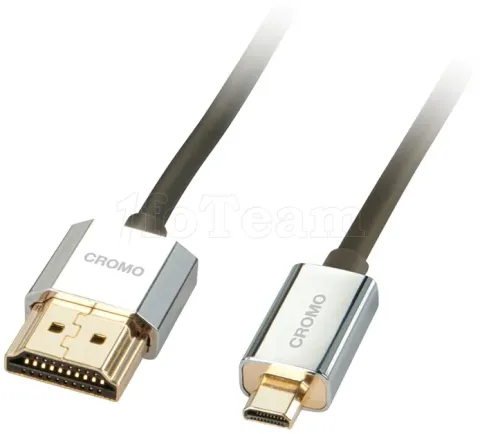 Photo de Cable HDMI 2.0 Lindy vers Micro HDMI 50cm M/M (Argent)