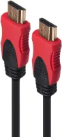 Photo de Cable HDMI 2.0 Maclean 1,8m M/M (Noir/Rouge)