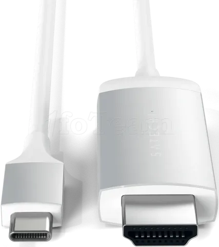 Photo de Câble HDMI 2.0 Satechi vers USB-C 1,8m M/M (Argent)