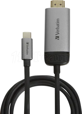 Photo de Câble HDMI 2.0 Verbatim vers USB-C 1,5m M/M (Argent)