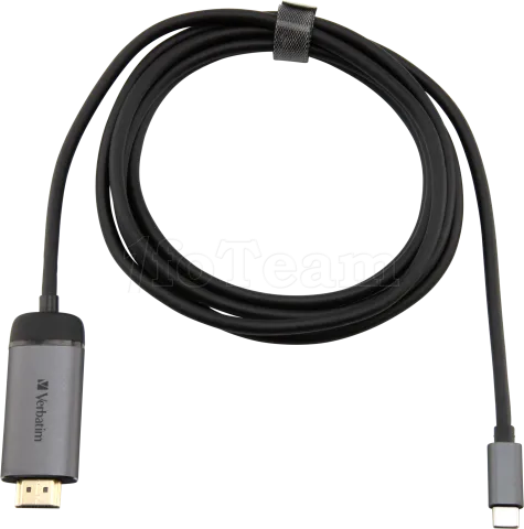 Photo de Câble HDMI 2.0 Verbatim vers USB-C 1,5m M/M (Argent)