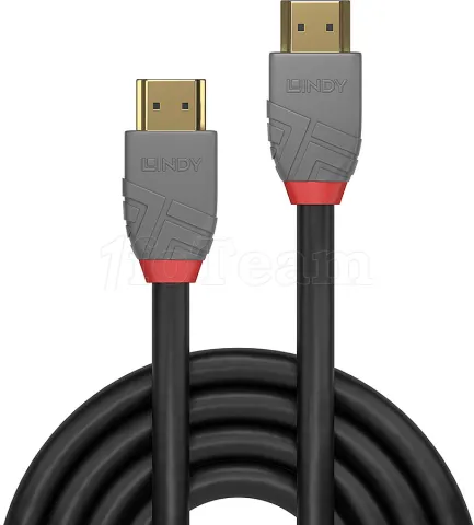 Photo de Câble HDMI 2.1 Lindy 2m M/M (Noir/Gris)