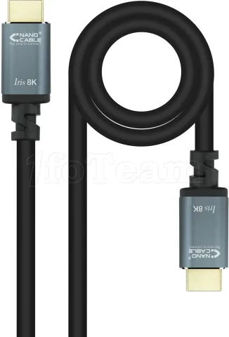 Photo de Câble HDMI 2.1 Nanocable 0.5m M/M (Noir)