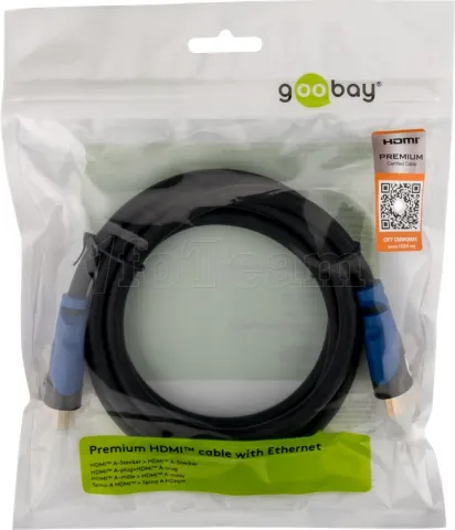 Photo de Câble HDMI Goobay Premium 1m M/M (Noir)