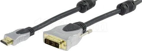 Photo de Cable HDMI HQ vers DVI-D 15m M/M (Gris)