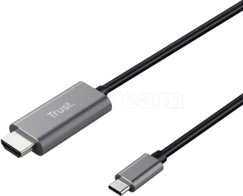 Photo de Cable HDMI Trust Calyx vers USB-C 1.8m (Noir)