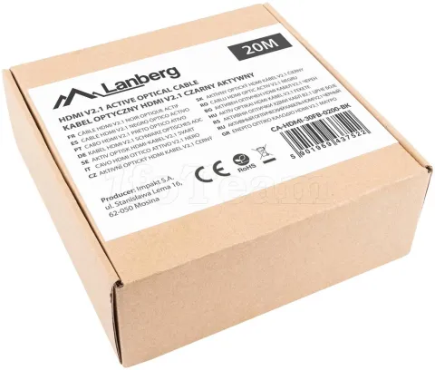 Photo de Cable Lanberg HDMI 2.1 MM 20m (Noir)