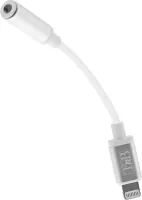 Photo de Cable Lightning T'nB vers Jack audio 3,5mm M/F 15cm (Argent)