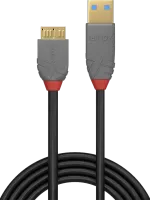 Photo de Cable Lindy Anthra Line USB 3.2 vers Micro B M/M 1m (Gris)