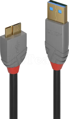 Photo de Cable Lindy Anthra Line USB 3.2 vers Micro B M/M 50cm (Gris)