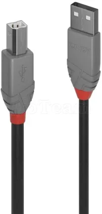 Photo de Cable Lindy USB 2.0 type A - B M/M 50cm (Gris)