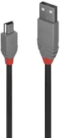 Photo de Cable Lindy USB 2.0 type A - Mini B M/M 2m (Gris)