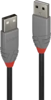 Photo de Cable Lindy USB 2.0 type A M/M 3m (Gris)