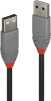 Photo de Cable Lindy USB 2.0 type A M/M 50cm (Gris)