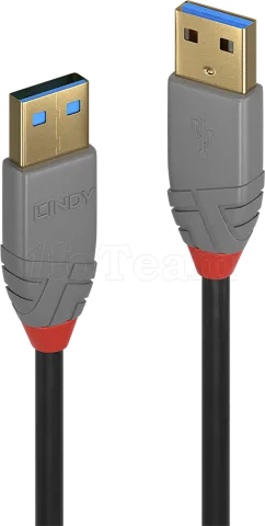 Photo de Cable Lindy USB 3.2 type A M/M 0,5m (Gris)