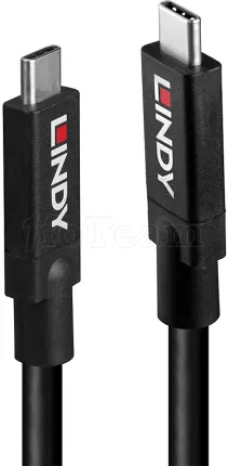 Photo de Cable Lindy USB 3.2 vers Type C M/M 10 GB/s 5m (Noir)