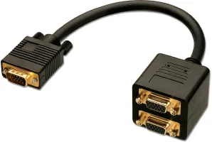 Photo de Cable Lindy VGA Male vers 2 x VGA femelle (Y - doubleur VGA)