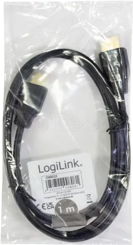 Photo de Cable LogiLink HDMI 2.0 M/M 1m (Noir)