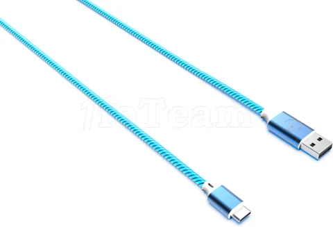 Photo de Cable Mobility Lab LED USB 2.0 type A - type C M/M 1m (Bleu)