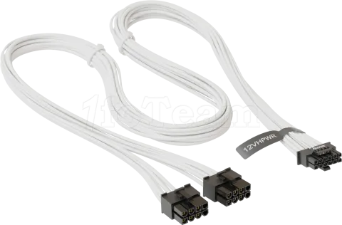 Photo de Cable modulaire Seasonic 12VHPWR - 1x PCIe 12+4 pins (Blanc)