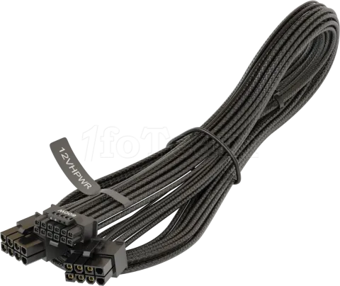 Photo de Cable modulaire Seasonic 12VHPWR - 1x PCIe 12+4 pins vers 2x 8 pins (Noir)