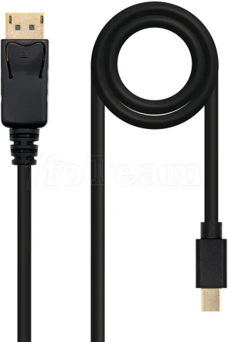 Photo de Cable Nanocable Mini DisplayPort vers DisplayPort M/M 2m (Noir)