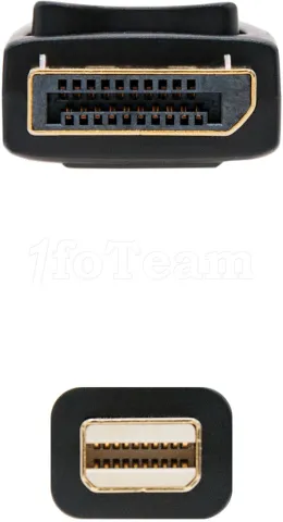Photo de Cable Nanocable Mini DisplayPort vers DisplayPort M/M 2m (Noir)