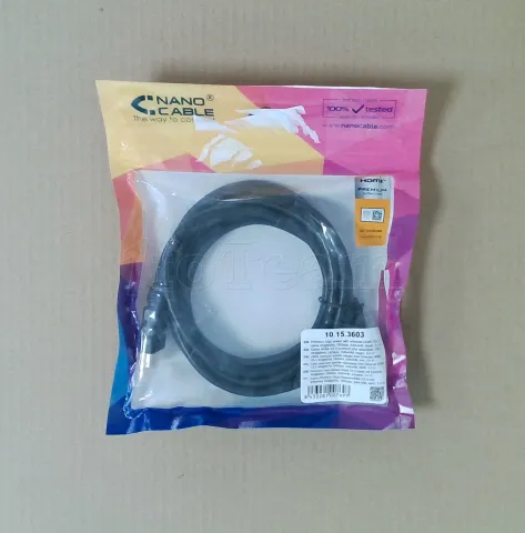 Photo de Câble Nanocable Premium HDMI 2.0 M/M 3m (Noir) - ID 225226
