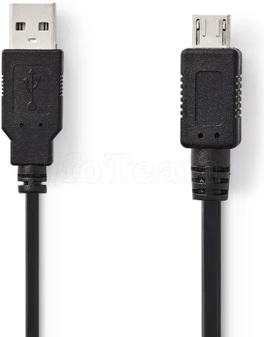 Photo de Cable Nedis USB 2.0 vers micro USB 2m (Noir)