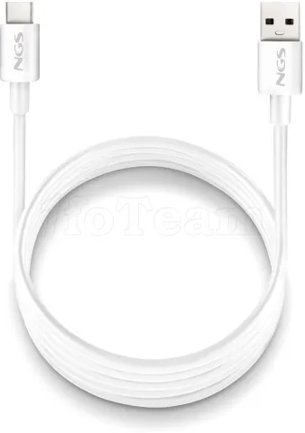 Photo de Cable NGS Zyro USB-A/C M/M 1m 15W (Blanc)