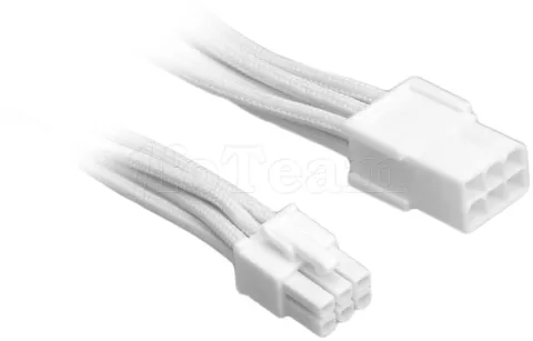 Photo de Cable rallonge d'alimentation Bitfenix Alchemy PCI-E 6 pins 45cm (Blanc)