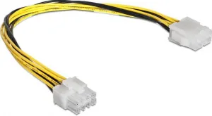 Photo de Cable rallonge d'alimentation Delock connecteur P8 - 8 pins 30 cm
